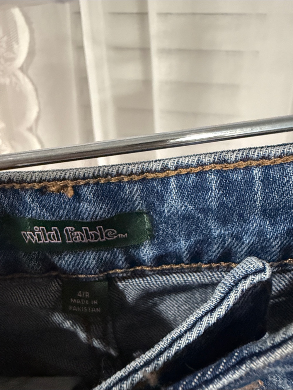 wild fable Distressed Blue Denim Jean Shorts - Picture 2 of 3